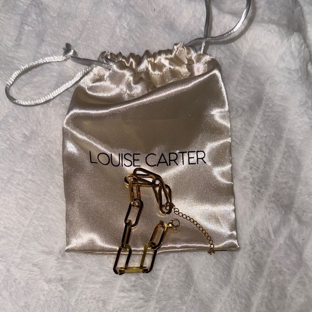 Louise Carter Gold bracelet W/original bag!